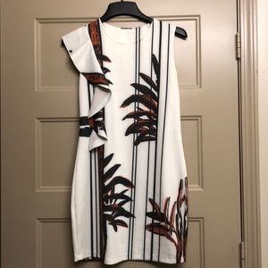 Zara Basic Dress with Ruffle